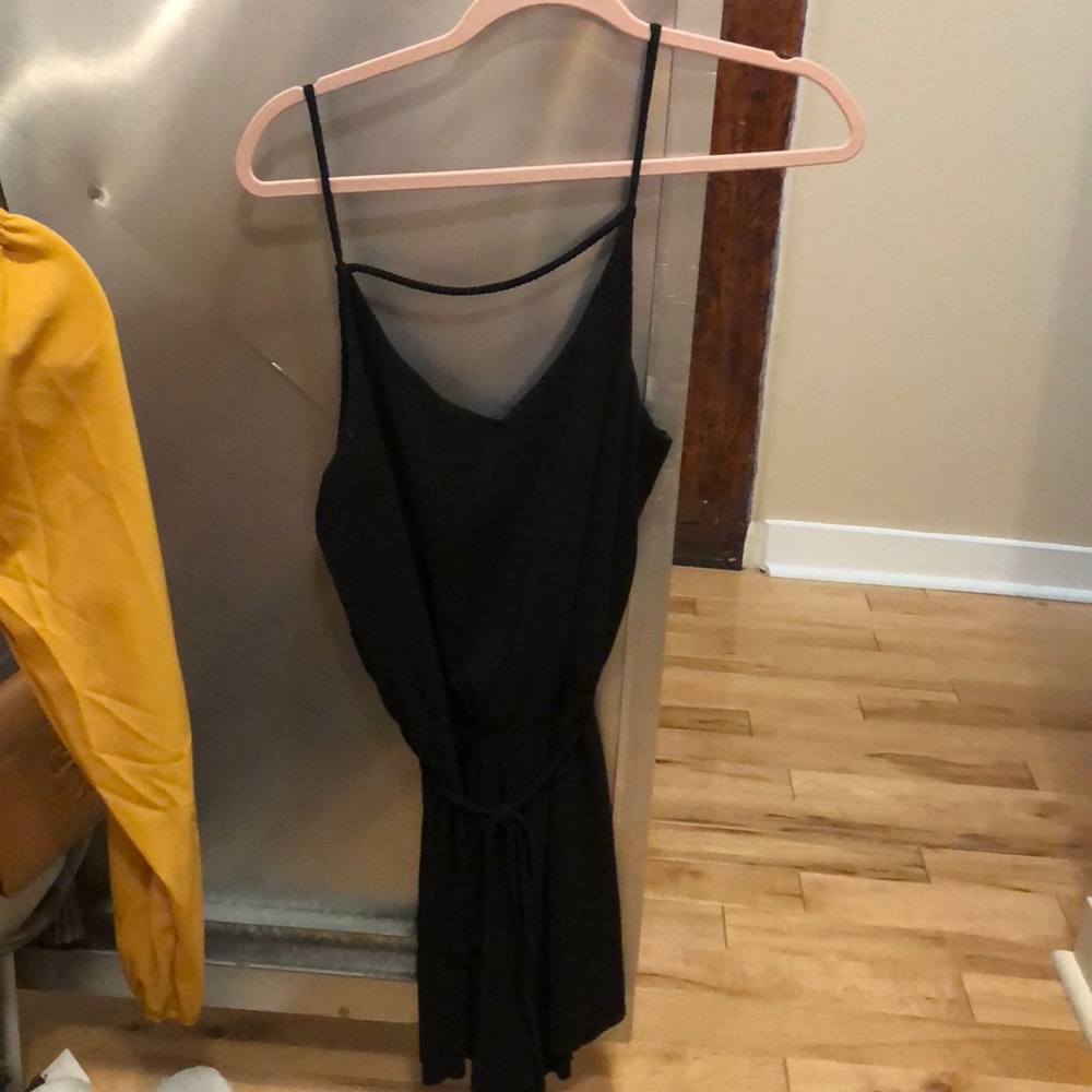 Black tie romper